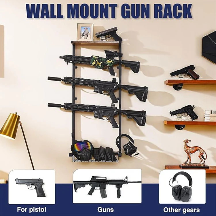 ¿Cómo puede un estante para armas montado en la pared mejorar el almacenamiento y la seguridad de sus armas de fuego?