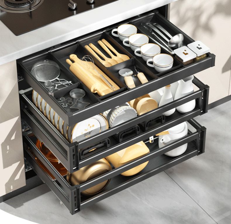 ¿Vale la pena instalar cestas multicapa de acero inoxidable y aluminio en los gabinetes de cocina?
