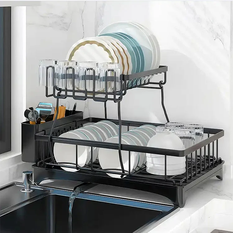 Rejilla para secar platos de encimera de cocina de metal