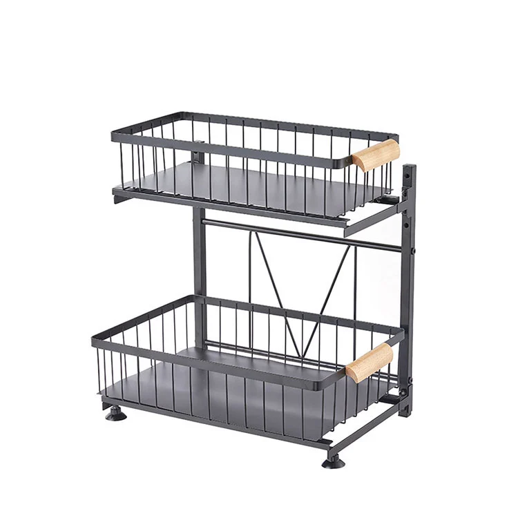 Organizador de cubiertos extraíble de metal para gabinete