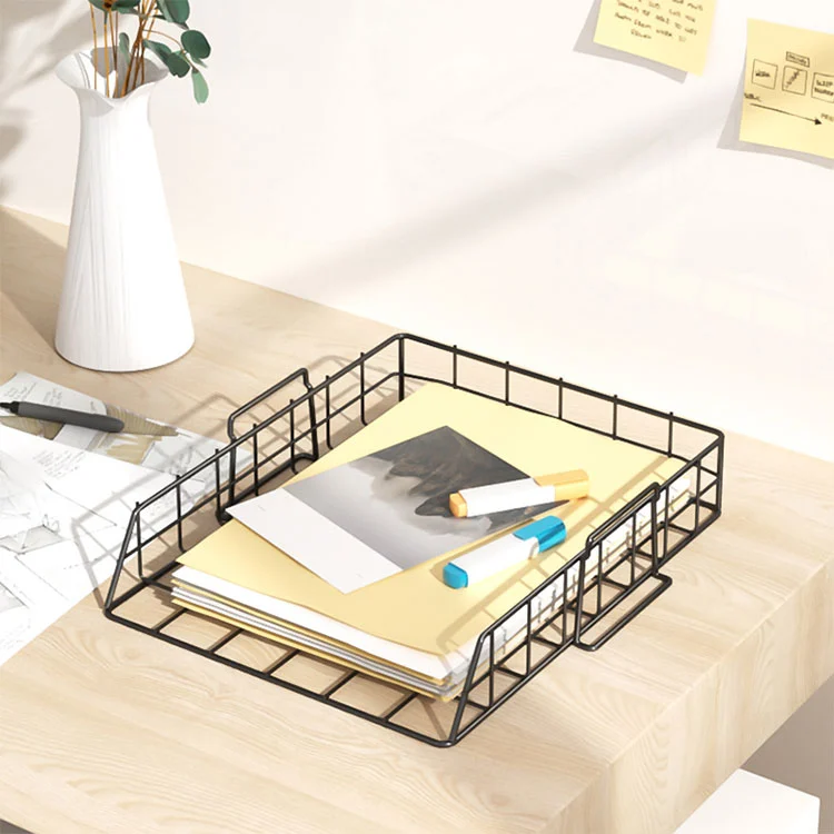 Estante de almacenamiento de archivos con bandeja de metal