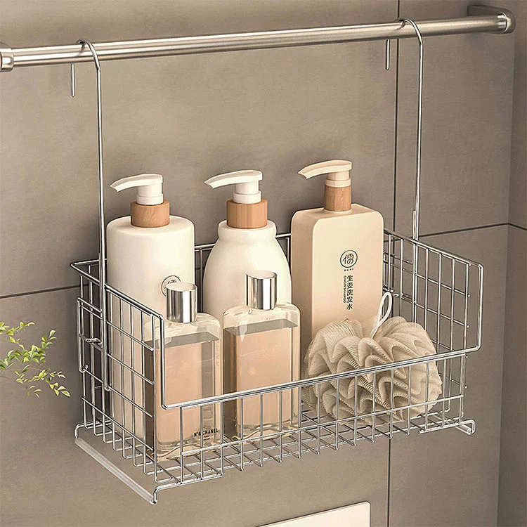 Estante de almacenamiento de doble propósito para encimera de pared de acero inoxidable